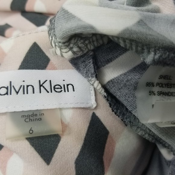 Calvin Klein WOMEN Dress 6 Elegant Pink Black - Picture 8 of 8